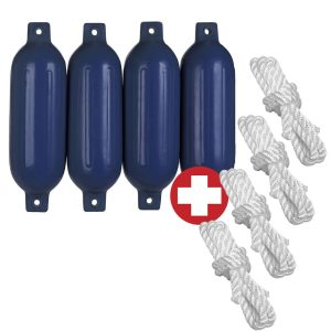 Compass Langfender 4er-Set inkl. Fenderleinen