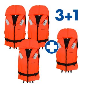 Compass 3+1 Feststoffwesten Set 100N orange