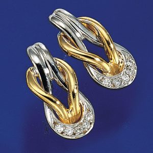 Kreuzknoten-Ohrstecker