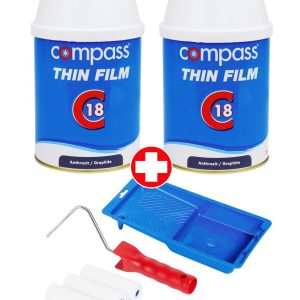 SET Compass C18 2 x 0,75L plus Farbwannenset