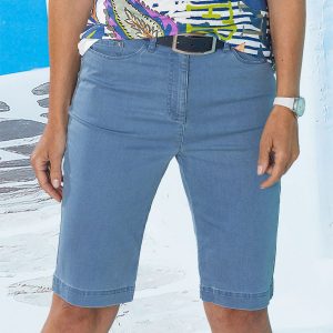 Anna Larssen Damen Jeans-Bermudas