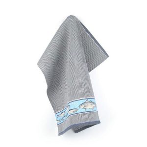 Geschirrtuch Fish navy blue 65x65cm