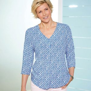Damen Druckbluse