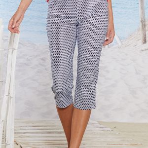 Damen Druck-Caprihose