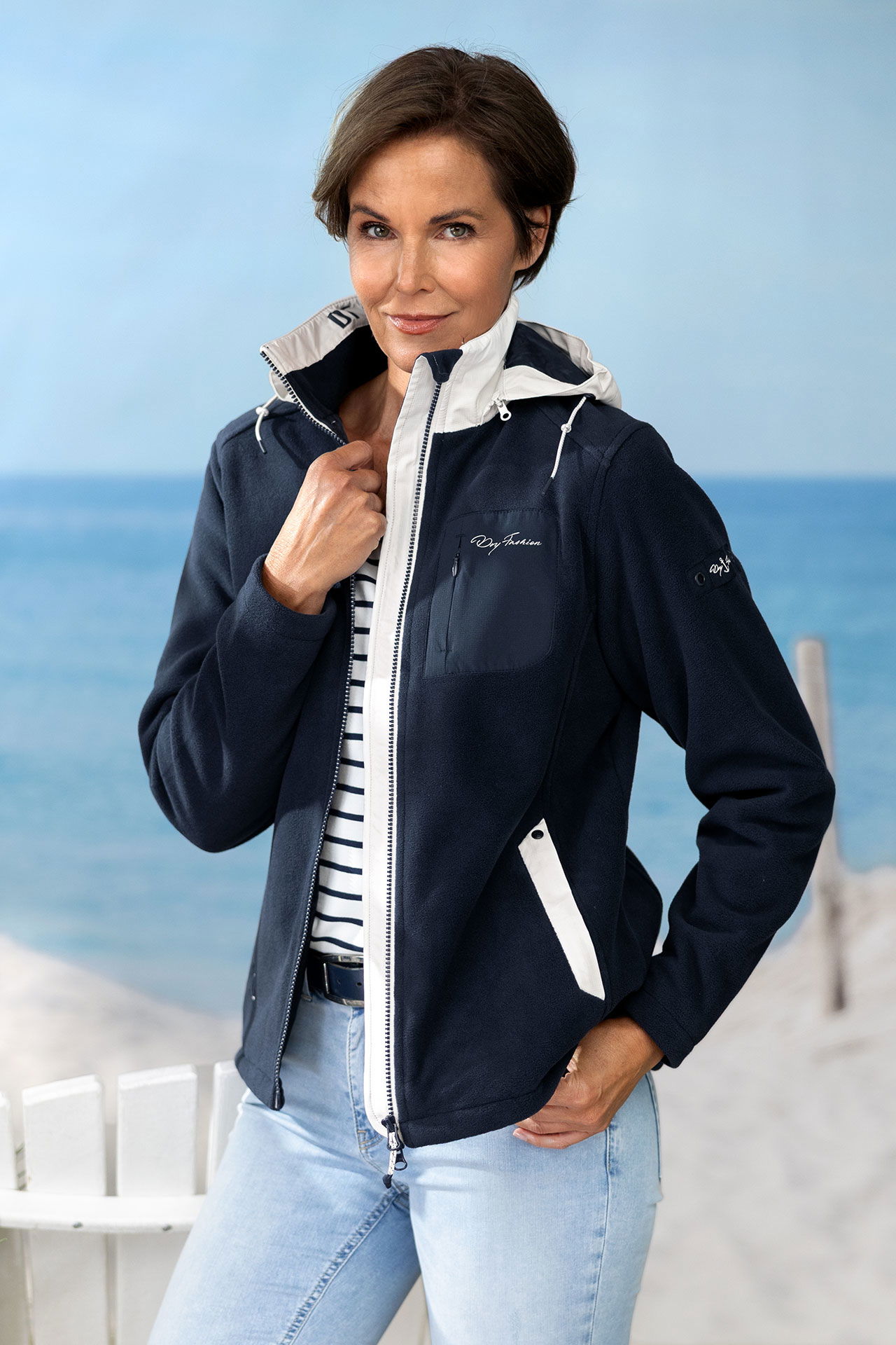 Dry Fashion Damen Fleecejacke
