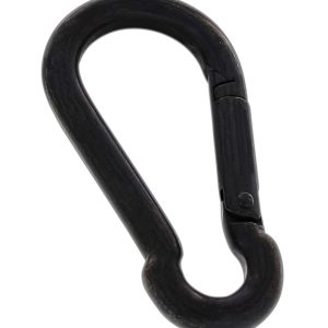Karabinerhaken, schwarz