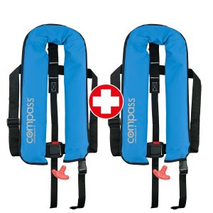 2er Set Compass »Compact II« 150N Rettungsweste mit 16 l Auftrieb