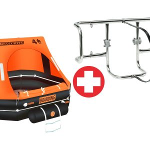 SET SeaCurity Rettungsinsel SEAMASTER 4P + Halterung