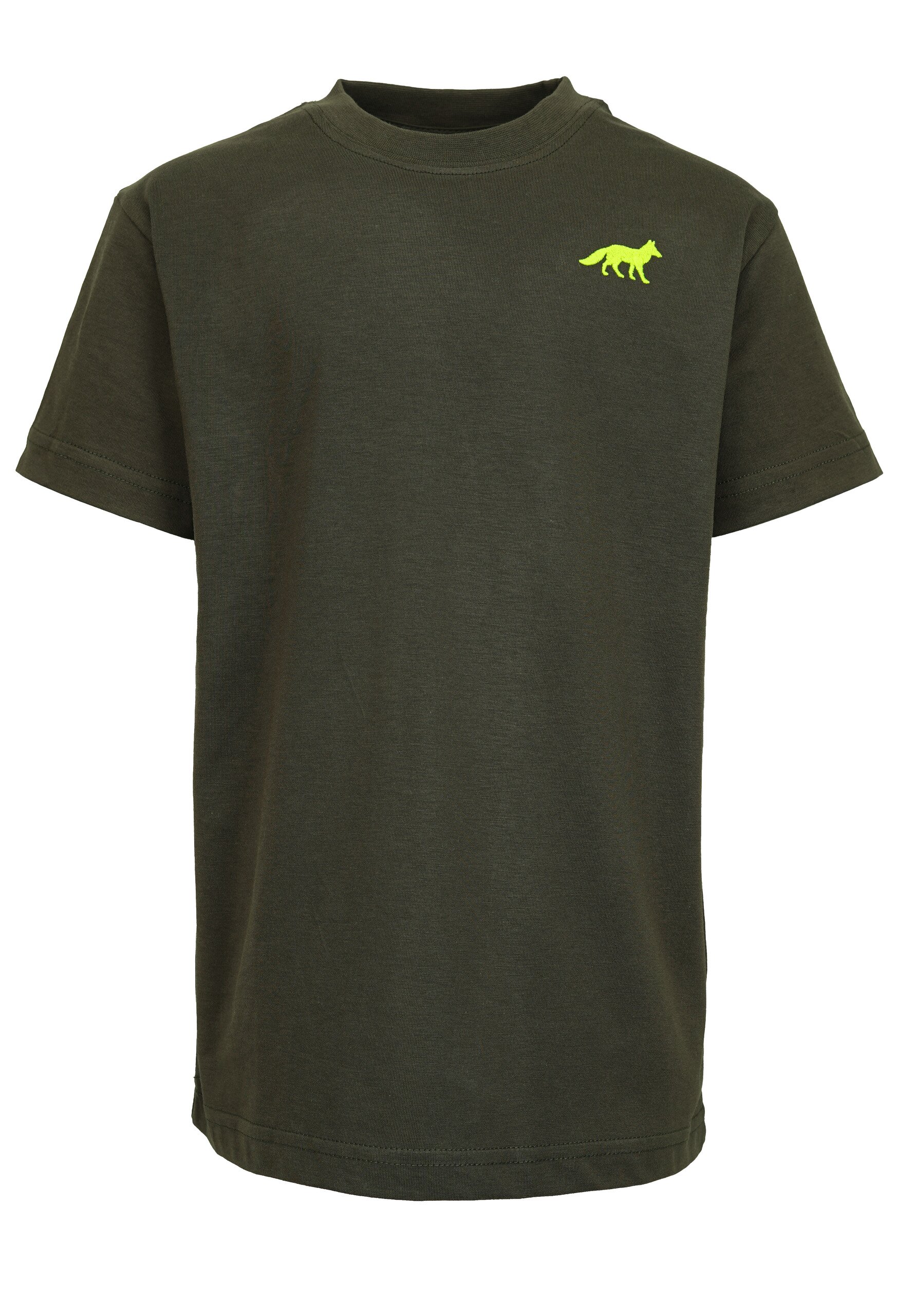 Hubertus T-Shirt mit Neon Fuchs