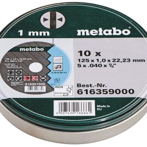 Metabo Trennscheiben SP 125 x 1,0 x 22,23 mm Inox TF41 Metabo Trennscheiben SP 125 x 1,0 x 22,23 mm Inox TF41
