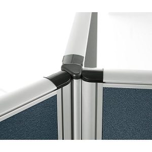 1x 90°/ 2x 135° Winkelverkettung Schallschutz System 40, für Stellwandhöhen 1200 mm