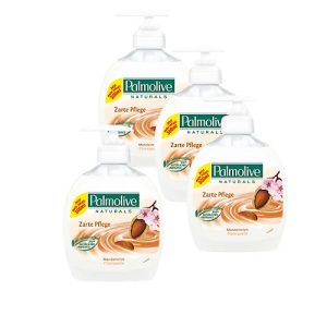 3x Flüssigseife Palmolive ‚Naturals‘ mit Mandelmilch + 1 gratis
