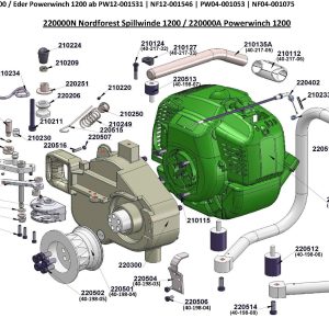Spilltrommel für Spillwinde 1200 und 1400