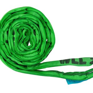 Polyester-Rundschlinge zweilagig, 2 t, grün Polyester-Rundschlinge zweilagig, 2 t, grün