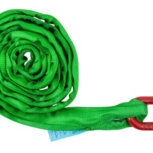 Polyester-Rundschlinge mit Stahlring Polyester-Rundschlinge mit Stahlring