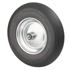 Pannensicheres Rad 400/100 auf Stahlblechfelge Pannensicheres Rad 400/100 auf Stahlblechfelge