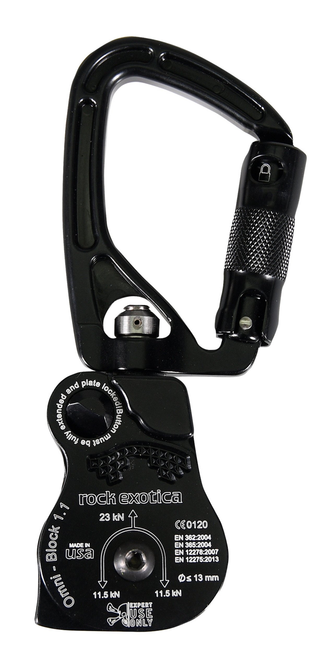 Rock Exotica Seilrolle Omni Block SwivaBiner 1.1"