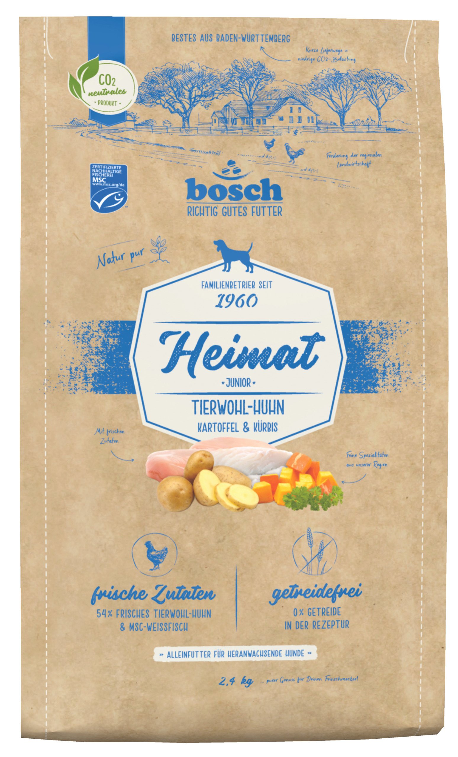 Bosch Heimat Hundefutter Junior mit Tierwohl-Huhn