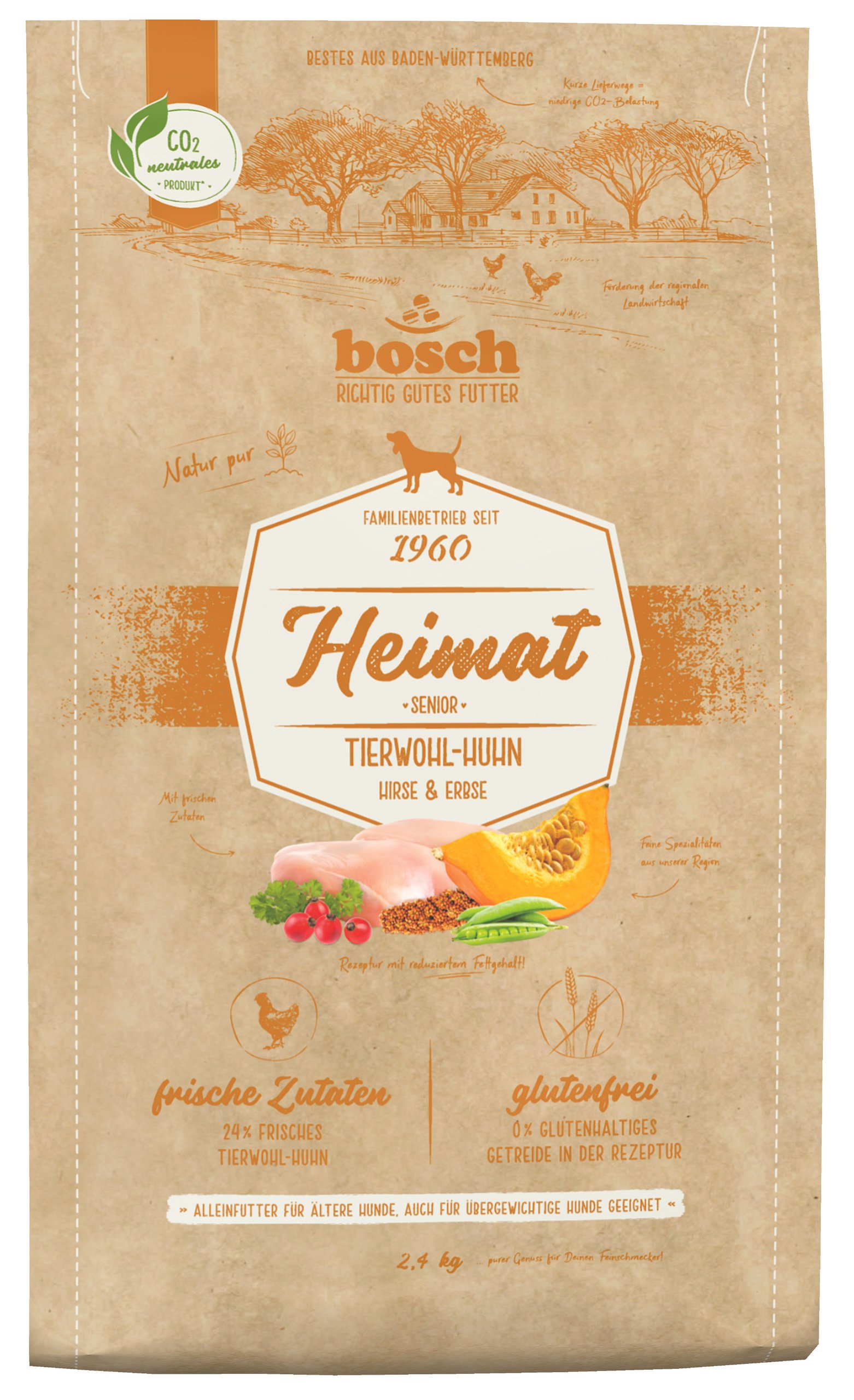 Bosch Heimat Hundefutter Senior mit Tierwohl-Huhn