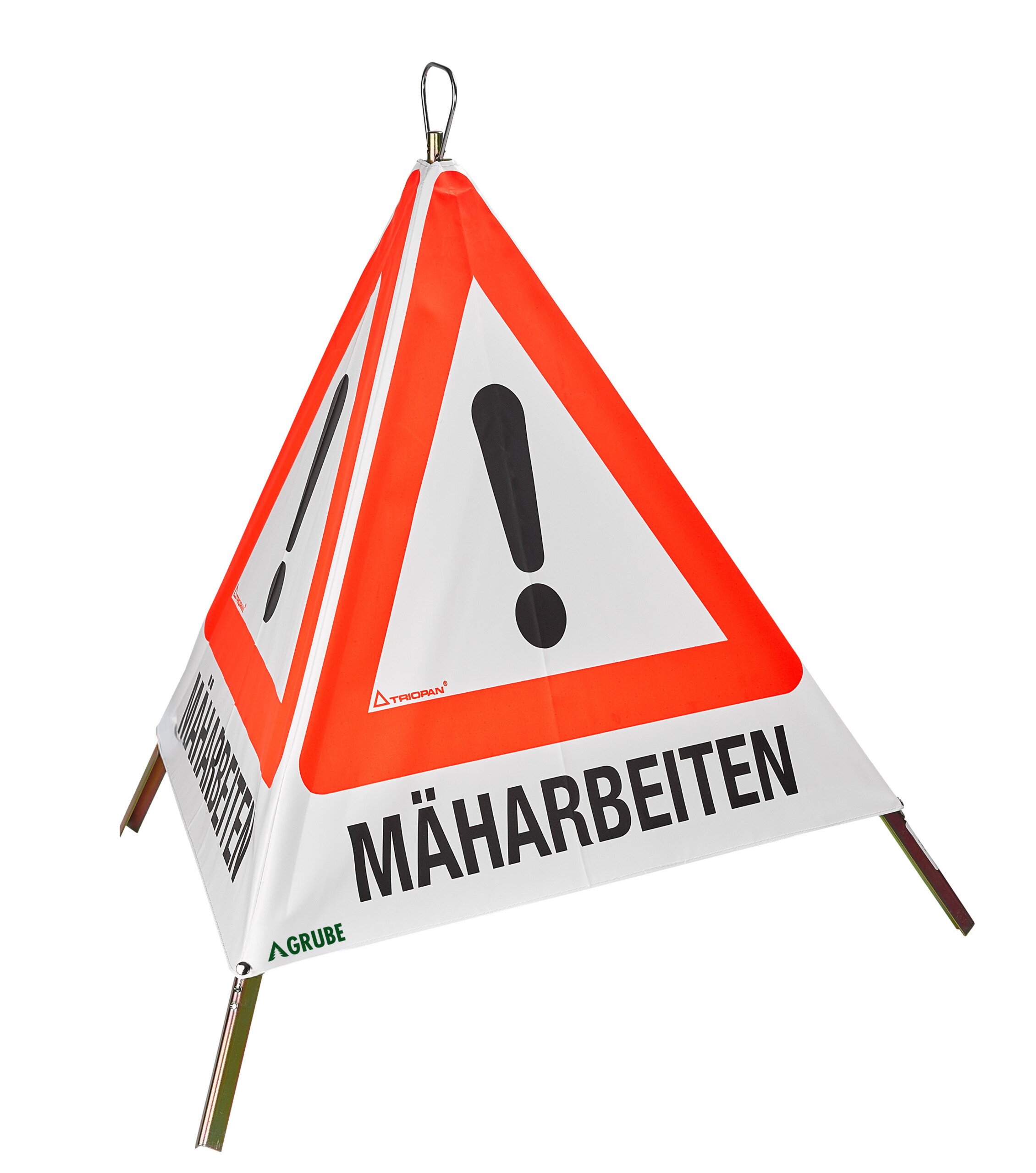 Faltsignal Mäharbeiten