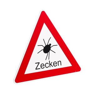 Schild Achtung Zecken Schild Achtung Zecken