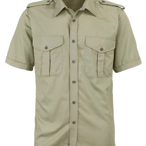 Skogen Herren-Forstdiensthemd Slim Fit, Kurzarm