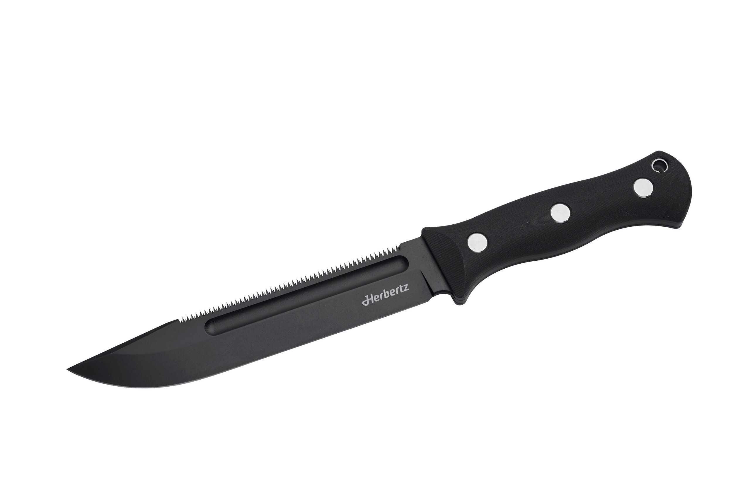 Herbertz Outdoor- und Survivalmesser D2 mit G10-Griff