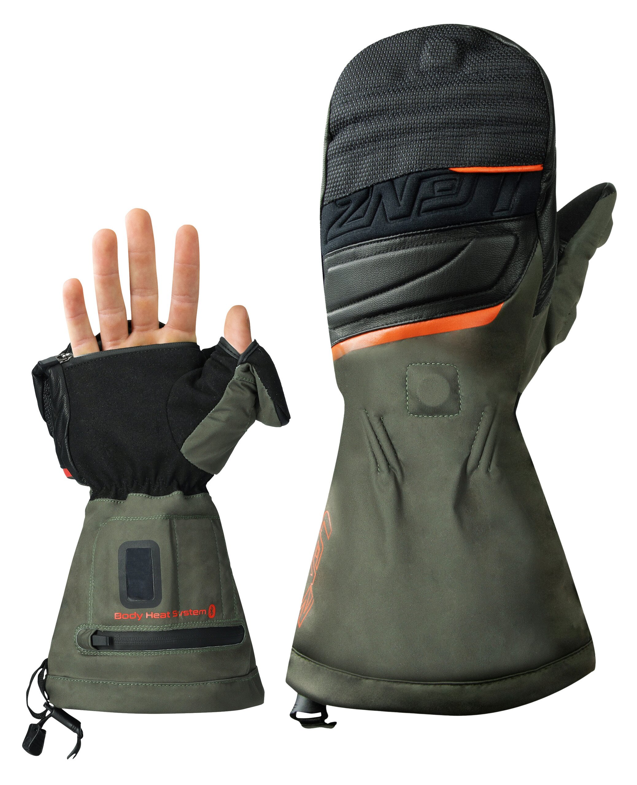 Lenz Beheizbare Handschuhe 1.0 Finger Cap Hunting Mittens