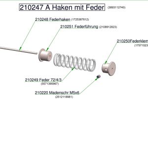 Federführung für Spillwinde 1800 Federführung für Spillwinde 1800
