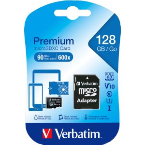 Verbatim Speicherkarte microSDXC Premium 128 GB