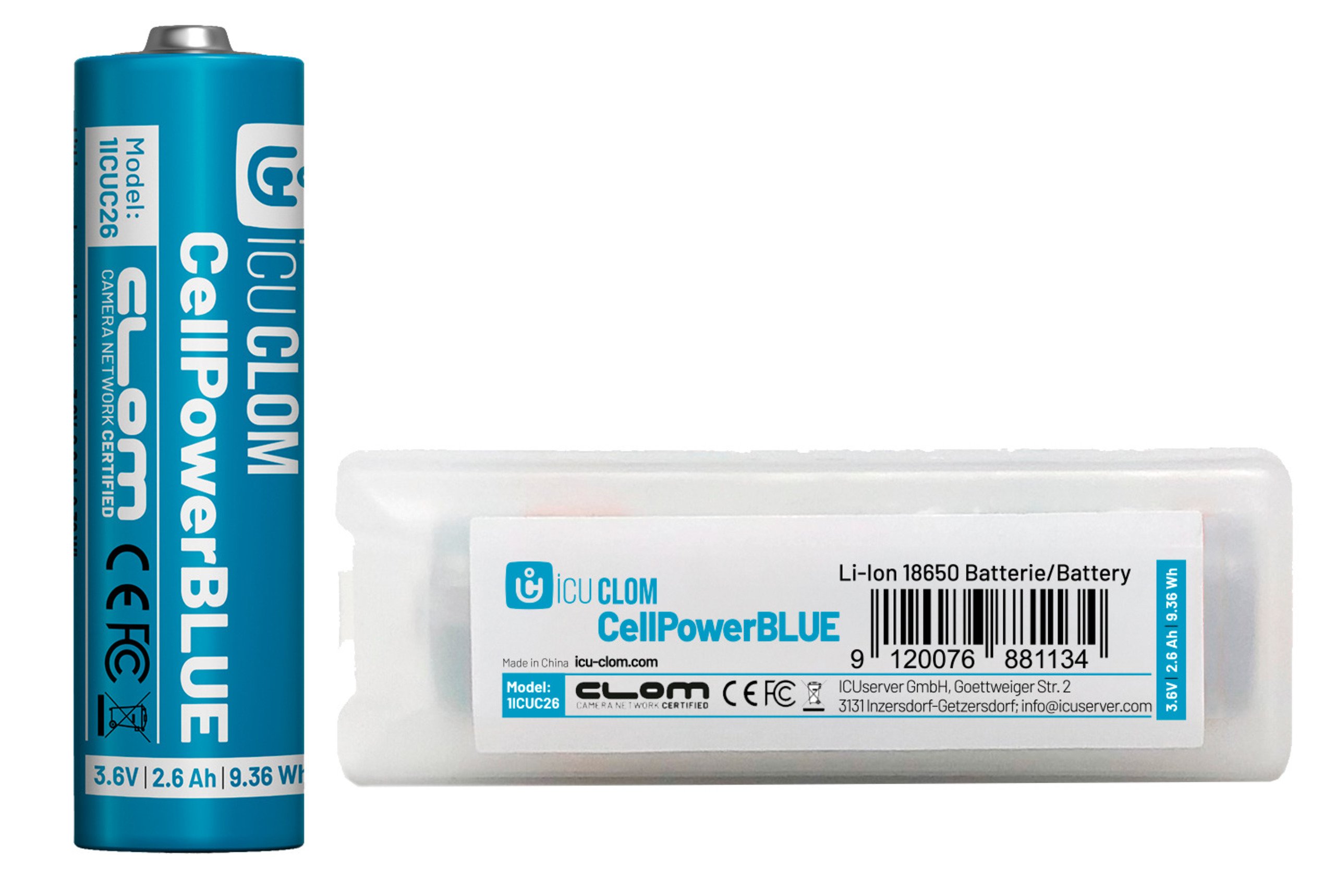 ICU Akku Clom CellPower Blue