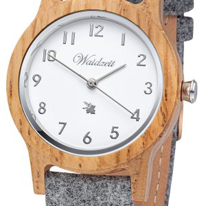Waidzeit Damenuhr Barrique Alpin mit Lodenarmband