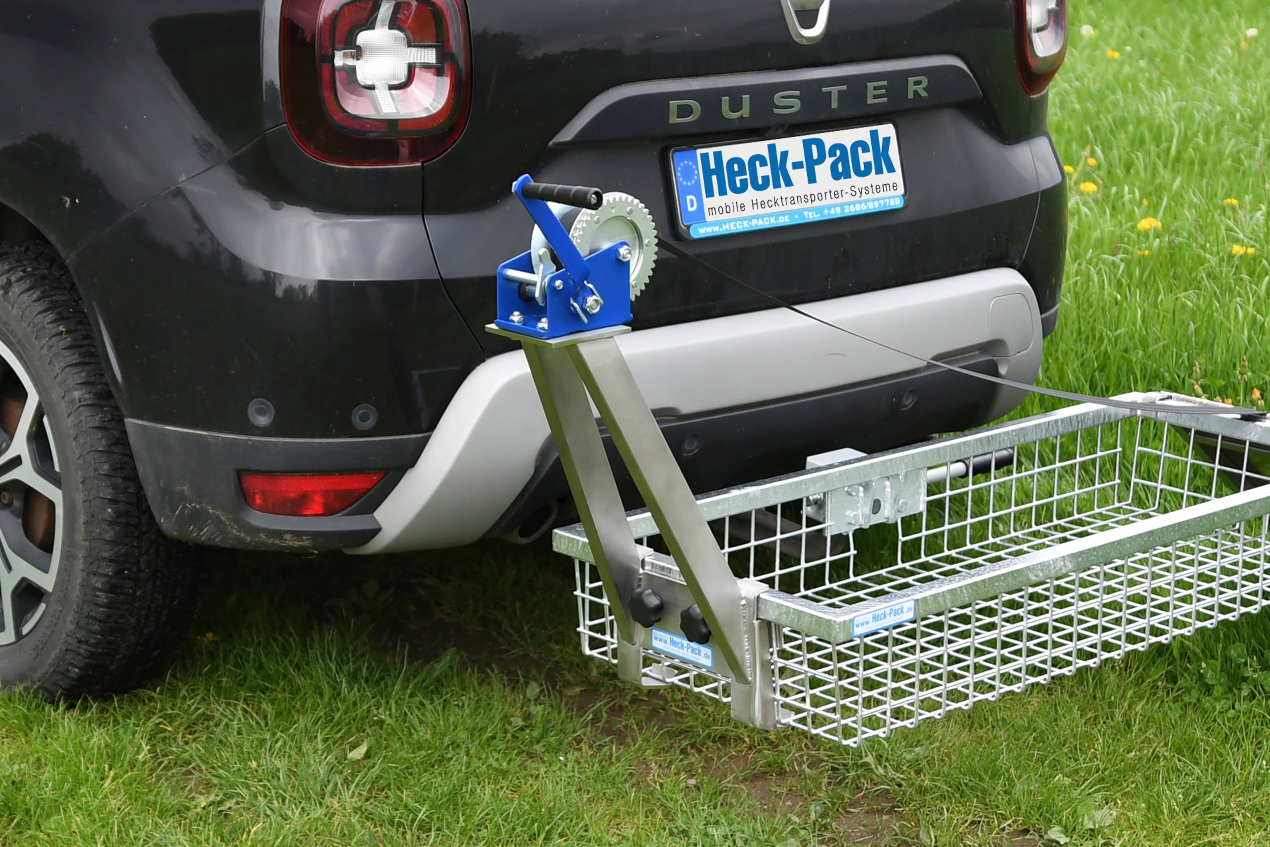 Heck-Pack Handseilwinde für Heckträger