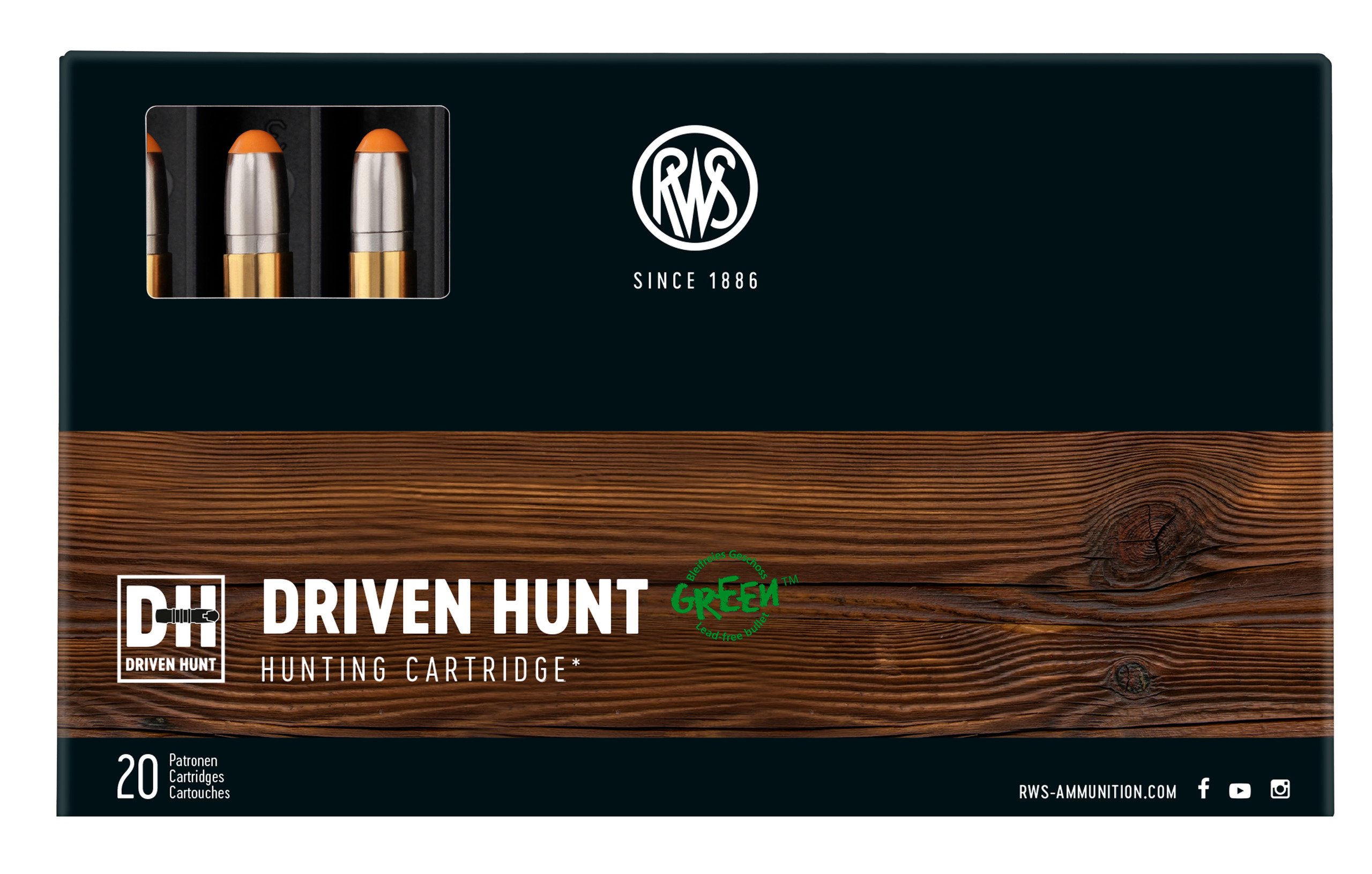 RWS Büchsenpatronen Driven Hunt .30-06. 165 grains