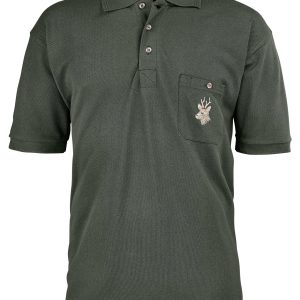 Hubertus Herren-Poloshirt Rehbock