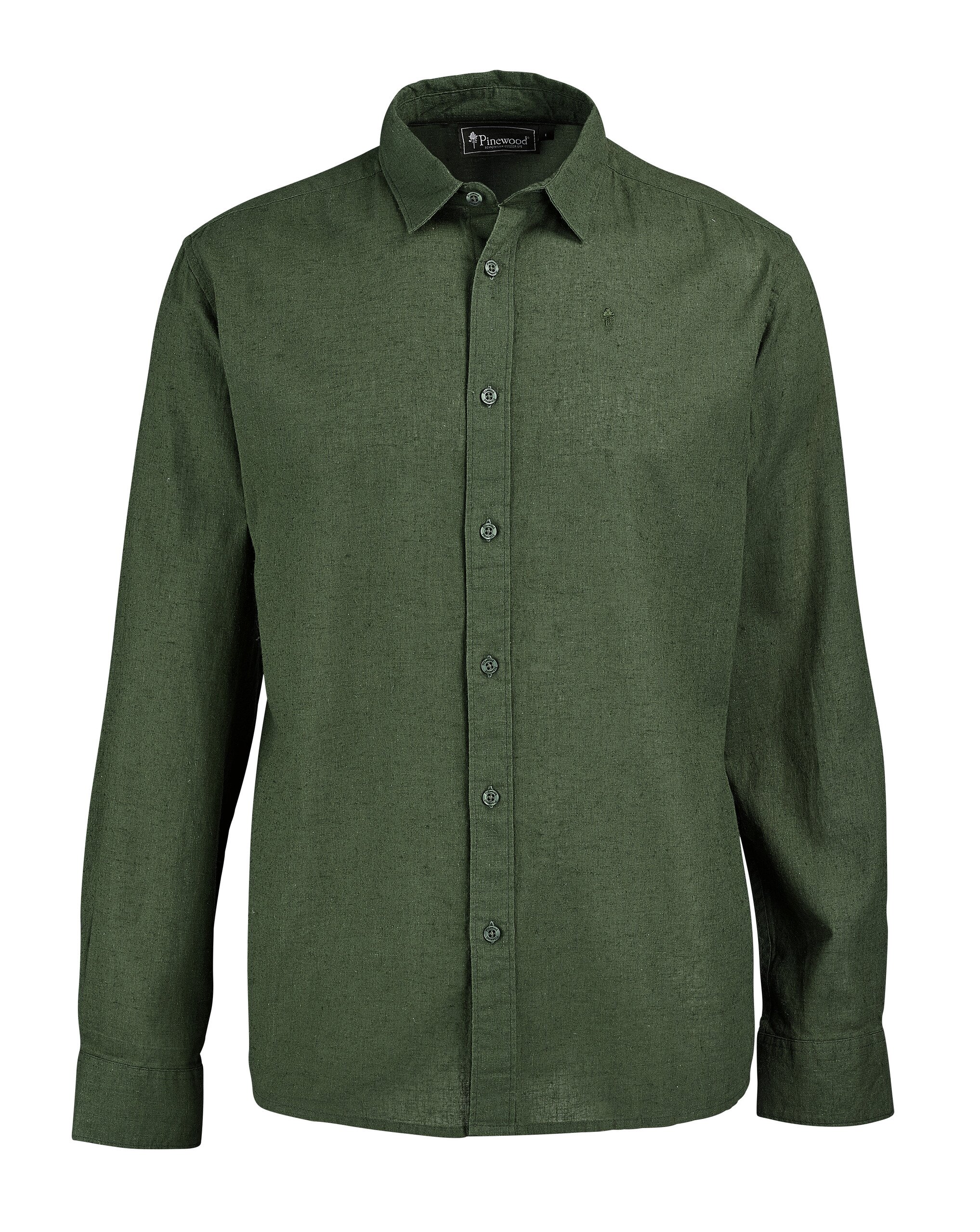 Pinewood Langarmhemd Värnamo InsectSafe Hemp Mix