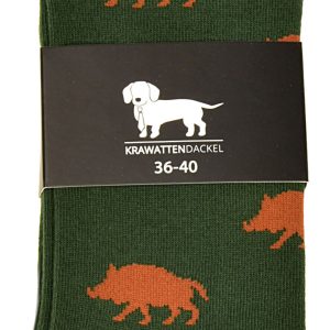 Krawattendackel Socken mit Wildschwein Krawattendackel Socken mit Wildschwein