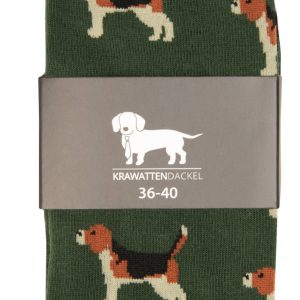Krawattendackel Socken mit Beagle Krawattendackel Socken mit Beagle