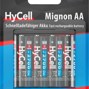 NiMH-Akkus Mignon AA 2700 mAh im 4er-Blister