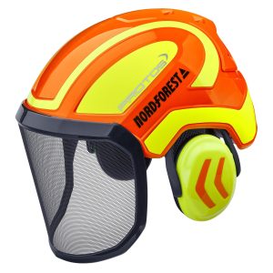 Protos Kopfschutz-Kombination Integral Forest orange-neongelb