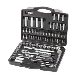 Steckschlüsselsatz 1/4″ und 1/2″ – 93-teilig