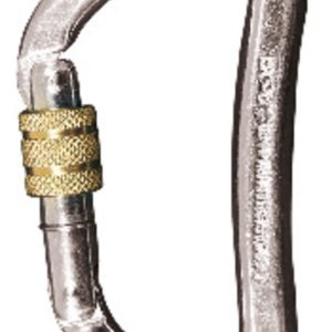 Karabiner D-Schrauber klein Stahl – EN 362
