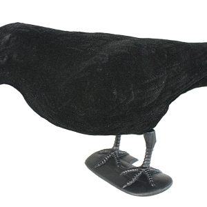 Beflockter Lockvogel Krähe