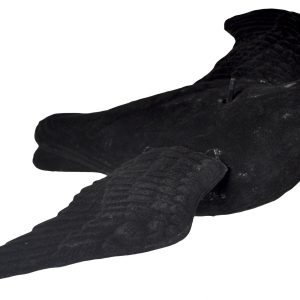 Beflockter, fliegender Lockvogel Krähe