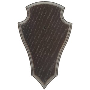 Gehörnbrettchen Rehbock Eiche dunkel Gehörnbrettchen Rehbock Eiche dunkel