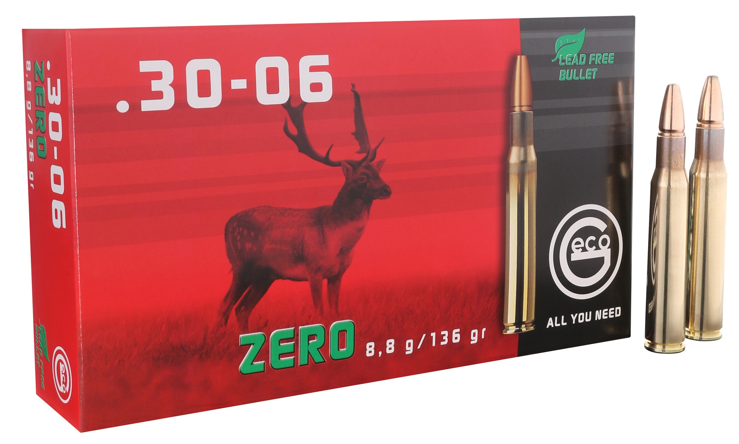 Geco Büchsenpatronen Zero .30-06 Spr. 136 grains