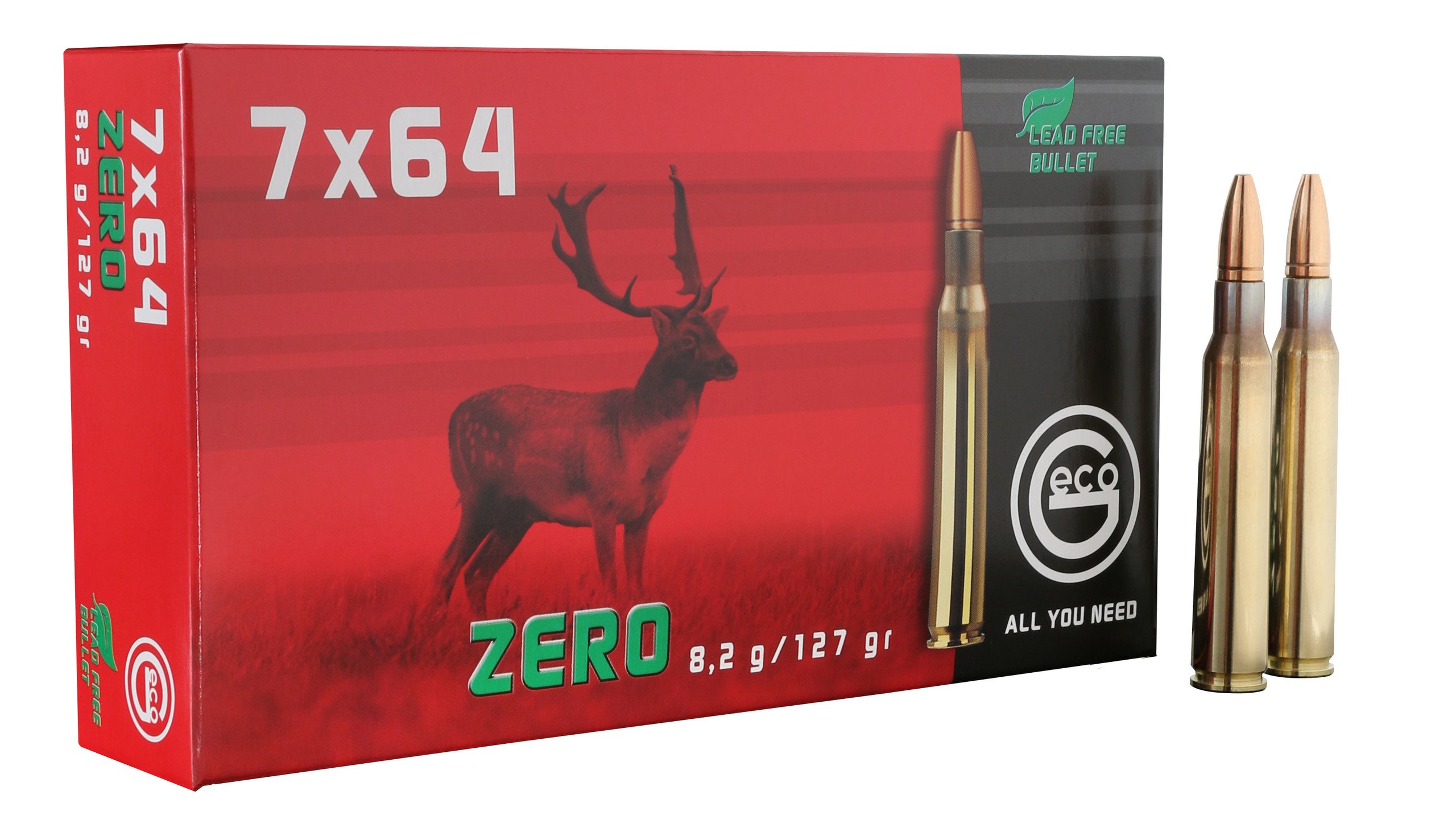 Geco Büchsenpatronen Zero 7x64. 127 grains