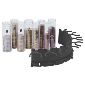 Abhülsvorrichtung ratiotec für Coinsorter CS 50, 8 Münzzylinder, durchsichtig Abhülsvorrichtung ratiotec für Coinsorter CS 50, 8 Münzzylinder, durchsichtig