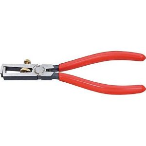 Abisolierzange L.160mm pol.Ku.-Überzug m.Öffnungsf.KNIPEX