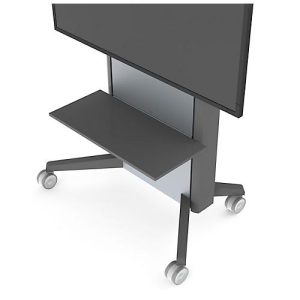 Ablage für Monitorständer SMS Presence, B 780 x T 350 x H 16 mm, bis 12 kg, anthrazitgrau